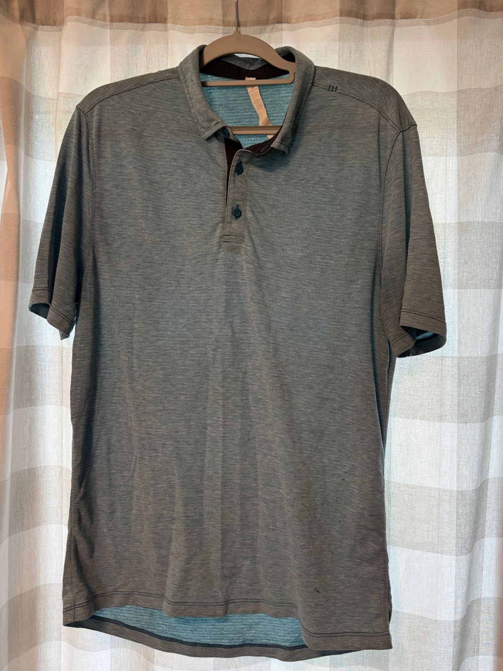 Lululemon Classic Men's Polo Shirt - Blue Gray